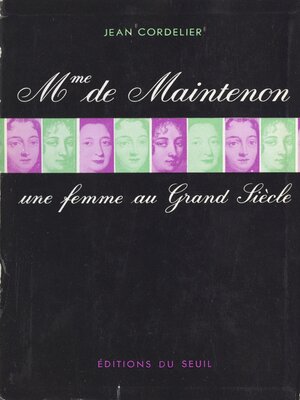 cover image of Madame de Maintenon